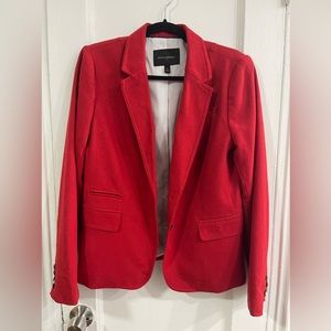 Banana republic red wool blend blazer